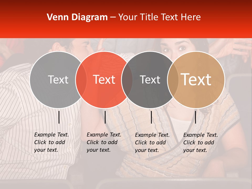 A Man And Woman Sitting Next To Each Other PowerPoint Template
