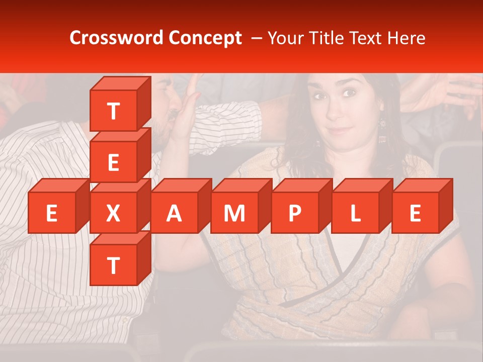 A Man And Woman Sitting Next To Each Other PowerPoint Template