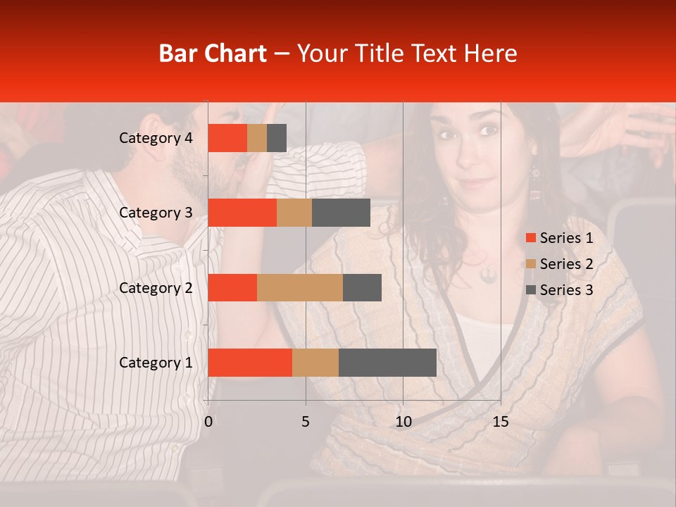 A Man And Woman Sitting Next To Each Other PowerPoint Template