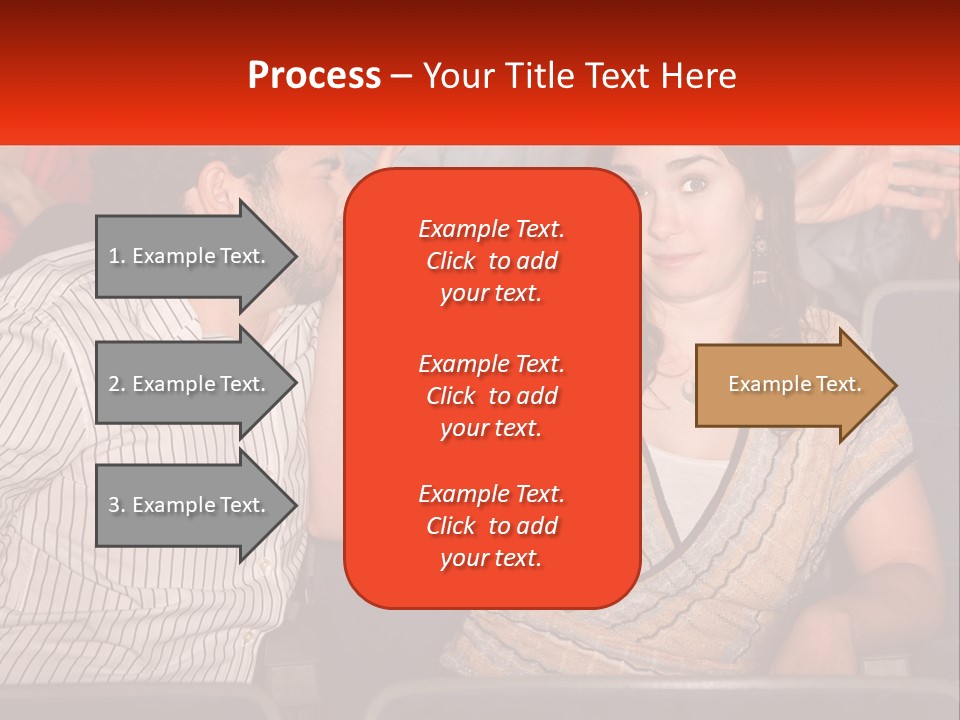 A Man And Woman Sitting Next To Each Other PowerPoint Template
