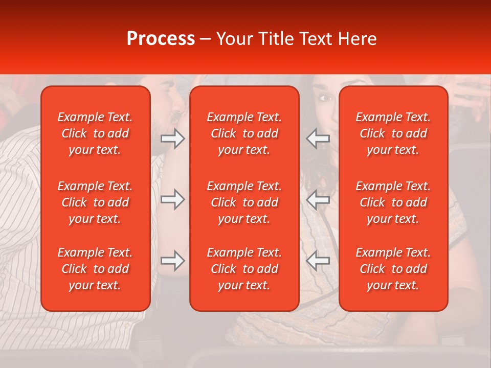 A Man And Woman Sitting Next To Each Other PowerPoint Template