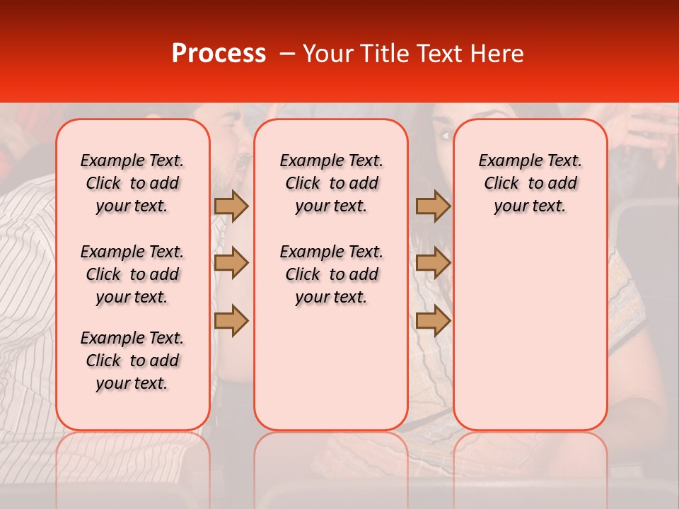 A Man And Woman Sitting Next To Each Other PowerPoint Template