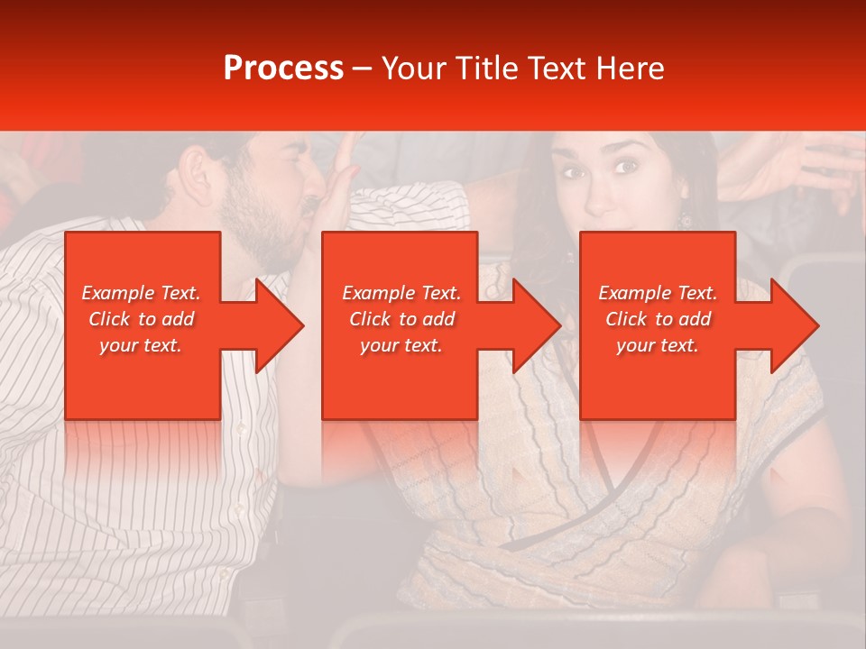 A Man And Woman Sitting Next To Each Other PowerPoint Template