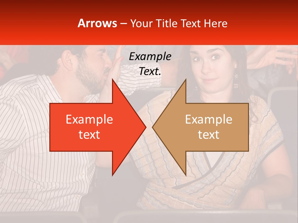 A Man And Woman Sitting Next To Each Other PowerPoint Template