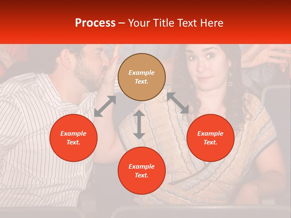 A Man And Woman Sitting Next To Each Other PowerPoint Template