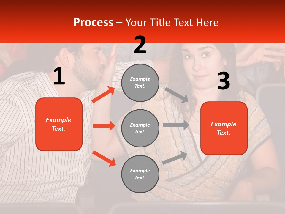 A Man And Woman Sitting Next To Each Other PowerPoint Template