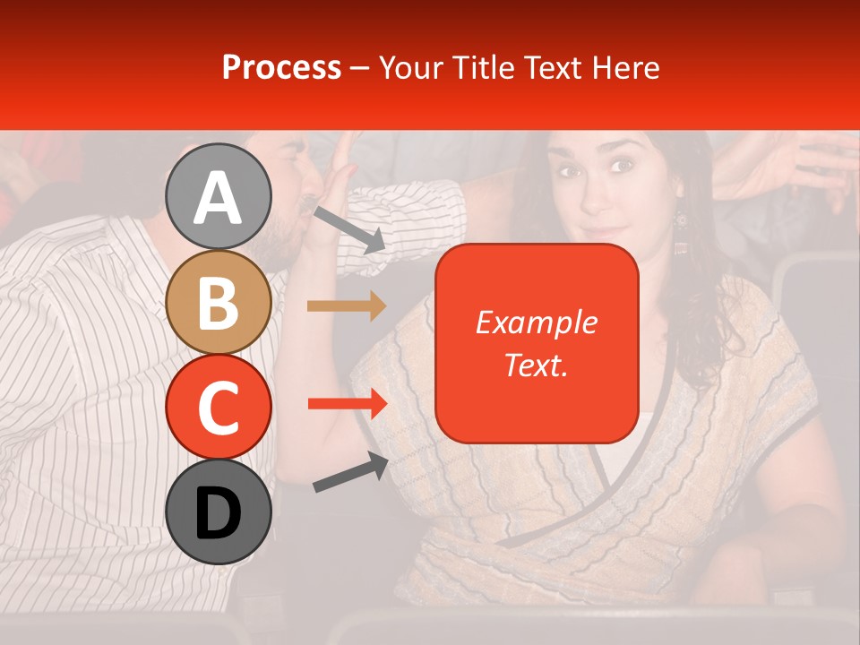 A Man And Woman Sitting Next To Each Other PowerPoint Template