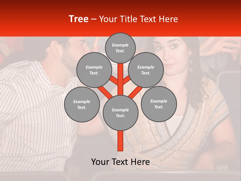 A Man And Woman Sitting Next To Each Other PowerPoint Template