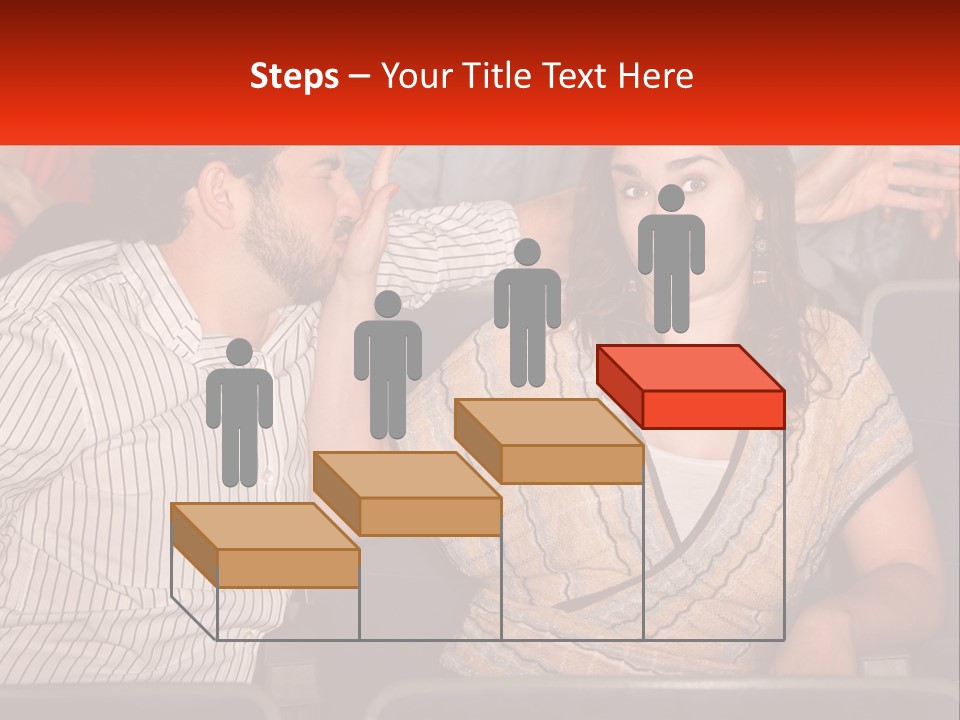 A Man And Woman Sitting Next To Each Other PowerPoint Template