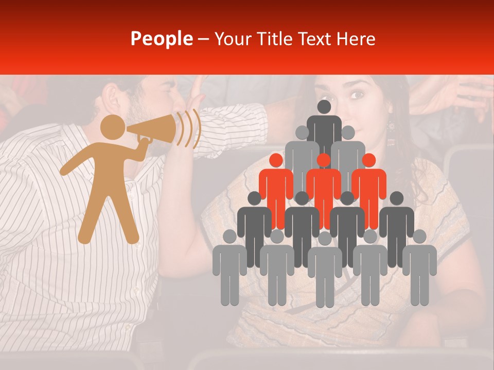 A Man And Woman Sitting Next To Each Other PowerPoint Template