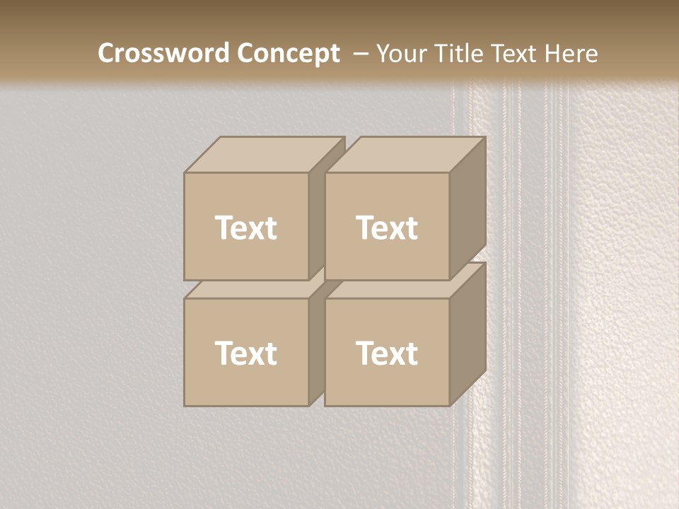 A Brown Leather Texture Powerpoint Presentation PowerPoint Template