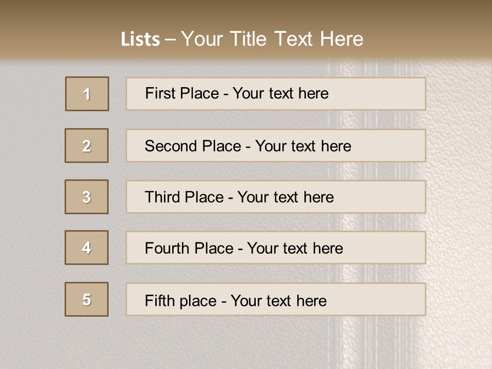A Brown Leather Texture Powerpoint Presentation PowerPoint Template