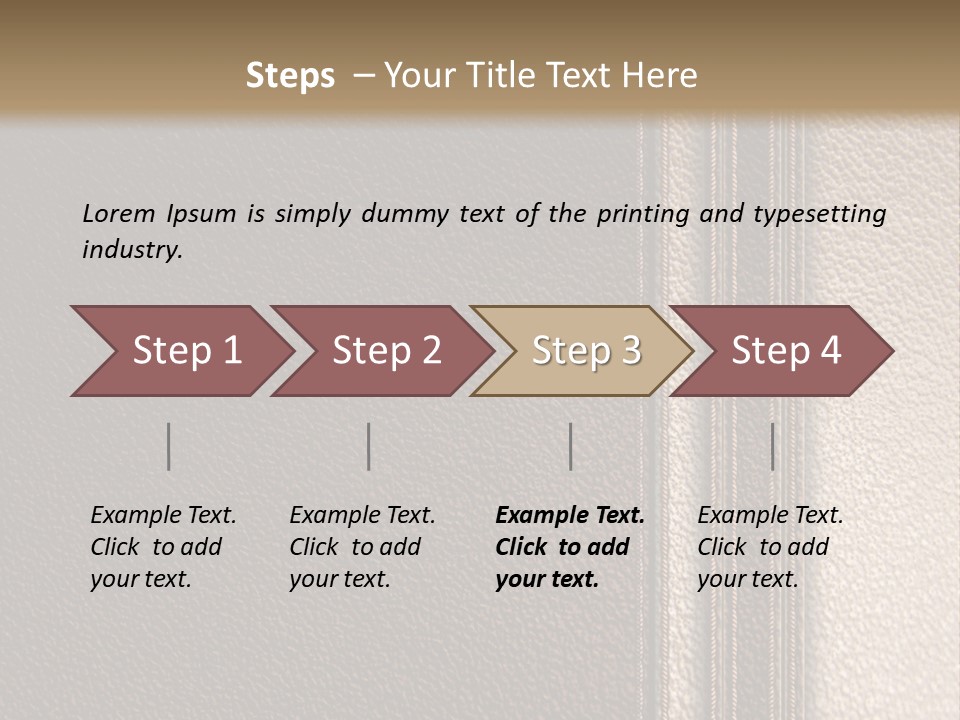A Brown Leather Texture Powerpoint Presentation PowerPoint Template