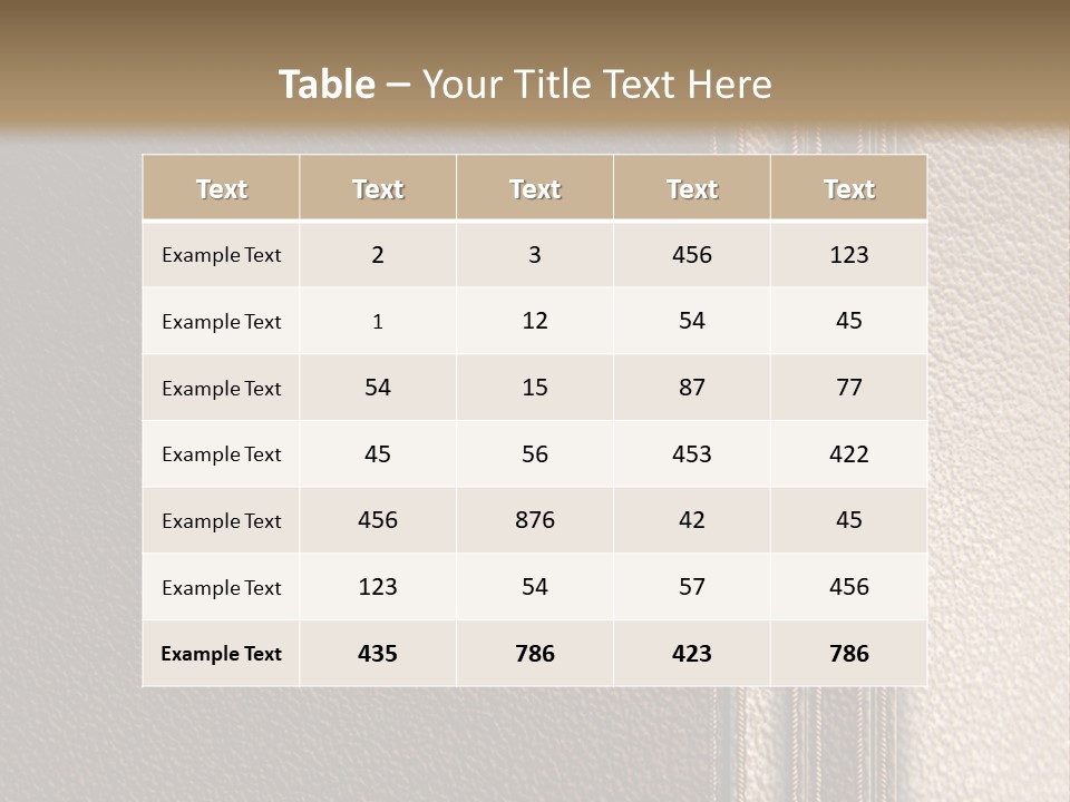 A Brown Leather Texture Powerpoint Presentation PowerPoint Template