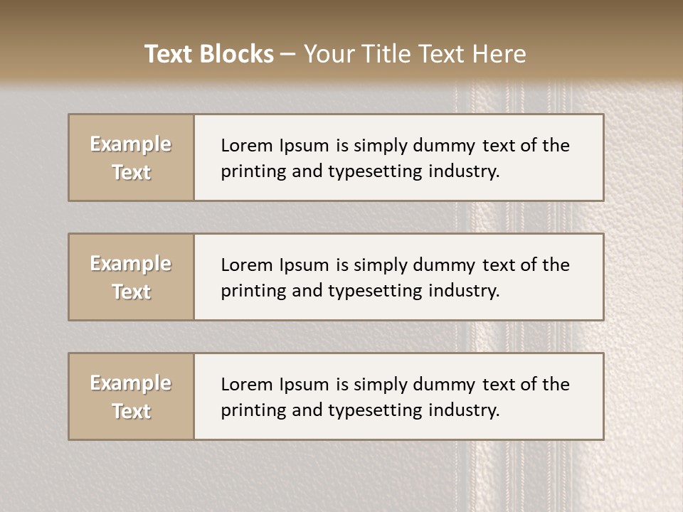 A Brown Leather Texture Powerpoint Presentation PowerPoint Template