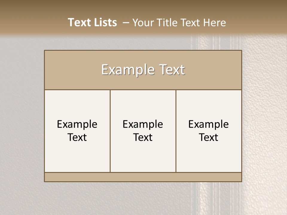 A Brown Leather Texture Powerpoint Presentation PowerPoint Template