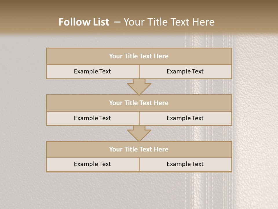 A Brown Leather Texture Powerpoint Presentation PowerPoint Template