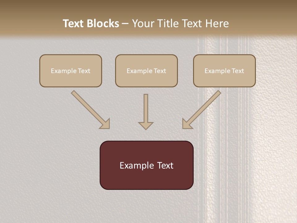 A Brown Leather Texture Powerpoint Presentation PowerPoint Template