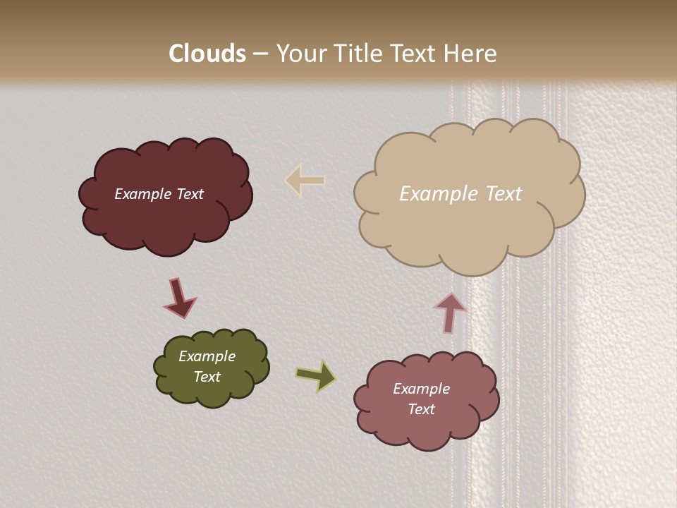 A Brown Leather Texture Powerpoint Presentation PowerPoint Template