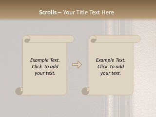 A Brown Leather Texture Powerpoint Presentation PowerPoint Template