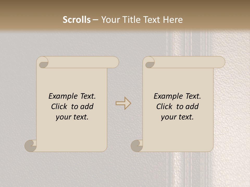 A Brown Leather Texture Powerpoint Presentation PowerPoint Template