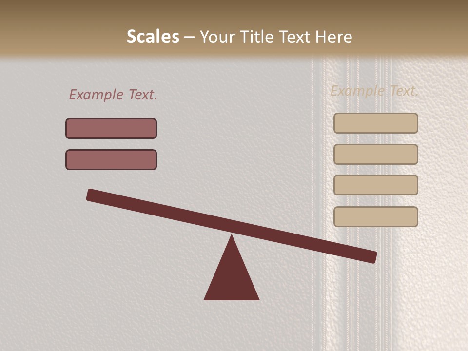 A Brown Leather Texture Powerpoint Presentation PowerPoint Template