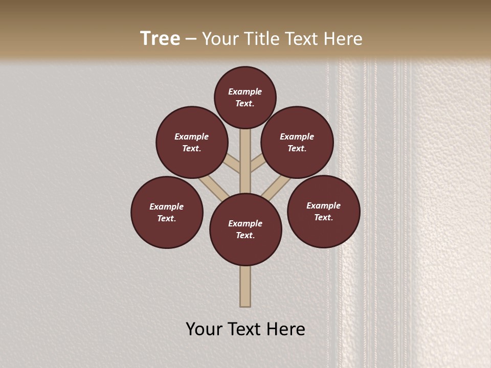 A Brown Leather Texture Powerpoint Presentation PowerPoint Template