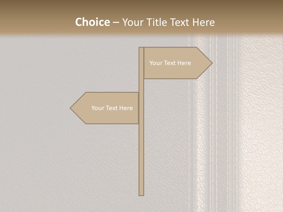 A Brown Leather Texture Powerpoint Presentation PowerPoint Template