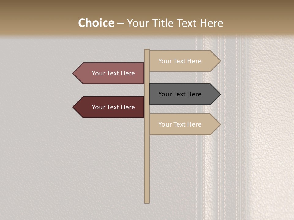 A Brown Leather Texture Powerpoint Presentation PowerPoint Template
