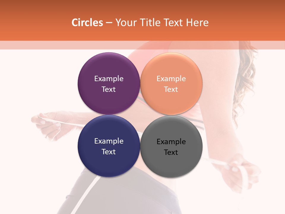 A Woman Measuring Her Waist With A Tape PowerPoint Template