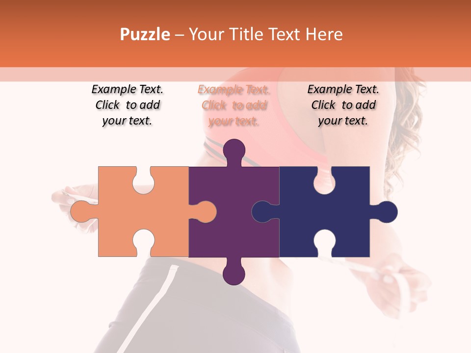 A Woman Measuring Her Waist With A Tape PowerPoint Template