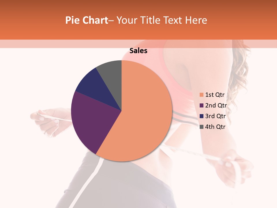 A Woman Measuring Her Waist With A Tape PowerPoint Template