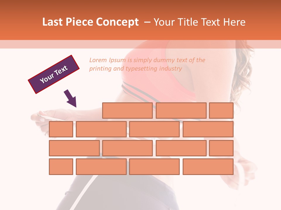 A Woman Measuring Her Waist With A Tape PowerPoint Template