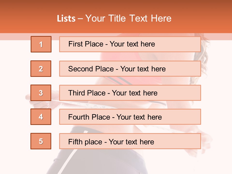 A Woman Measuring Her Waist With A Tape PowerPoint Template