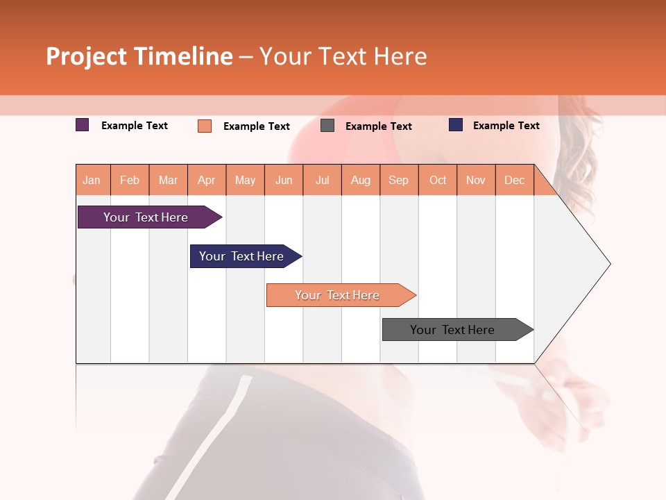 A Woman Measuring Her Waist With A Tape PowerPoint Template