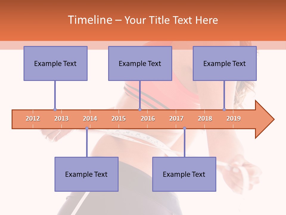 A Woman Measuring Her Waist With A Tape PowerPoint Template