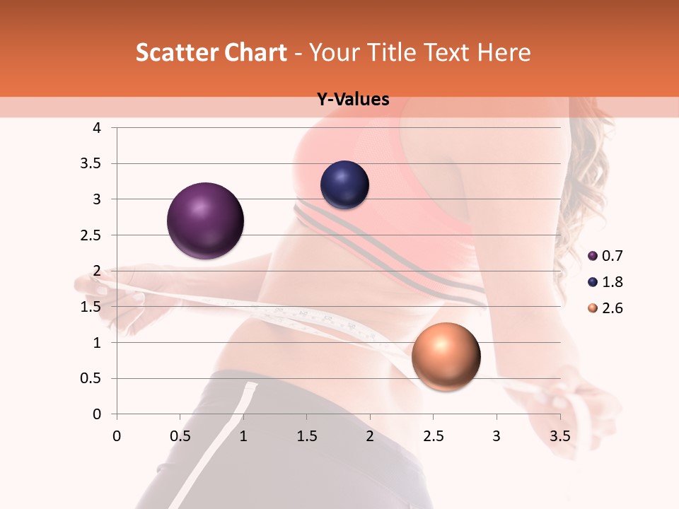 A Woman Measuring Her Waist With A Tape PowerPoint Template