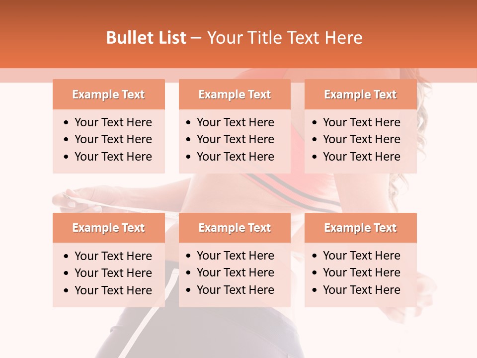 A Woman Measuring Her Waist With A Tape PowerPoint Template