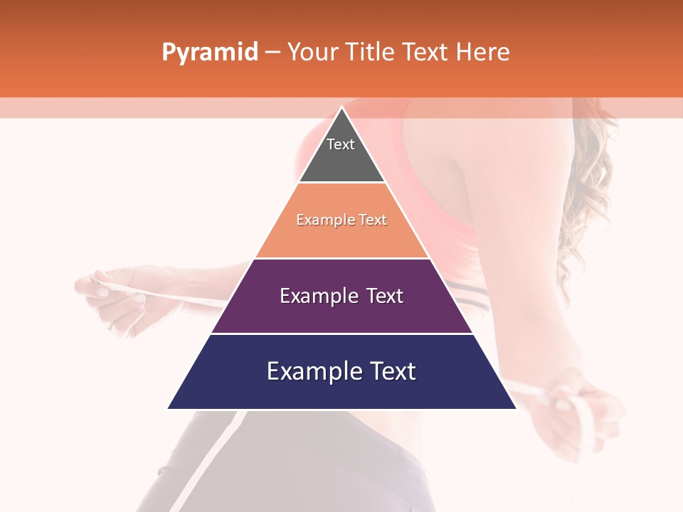 A Woman Measuring Her Waist With A Tape PowerPoint Template