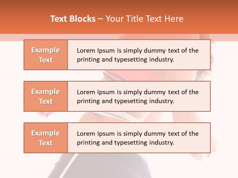 A Woman Measuring Her Waist With A Tape PowerPoint Template