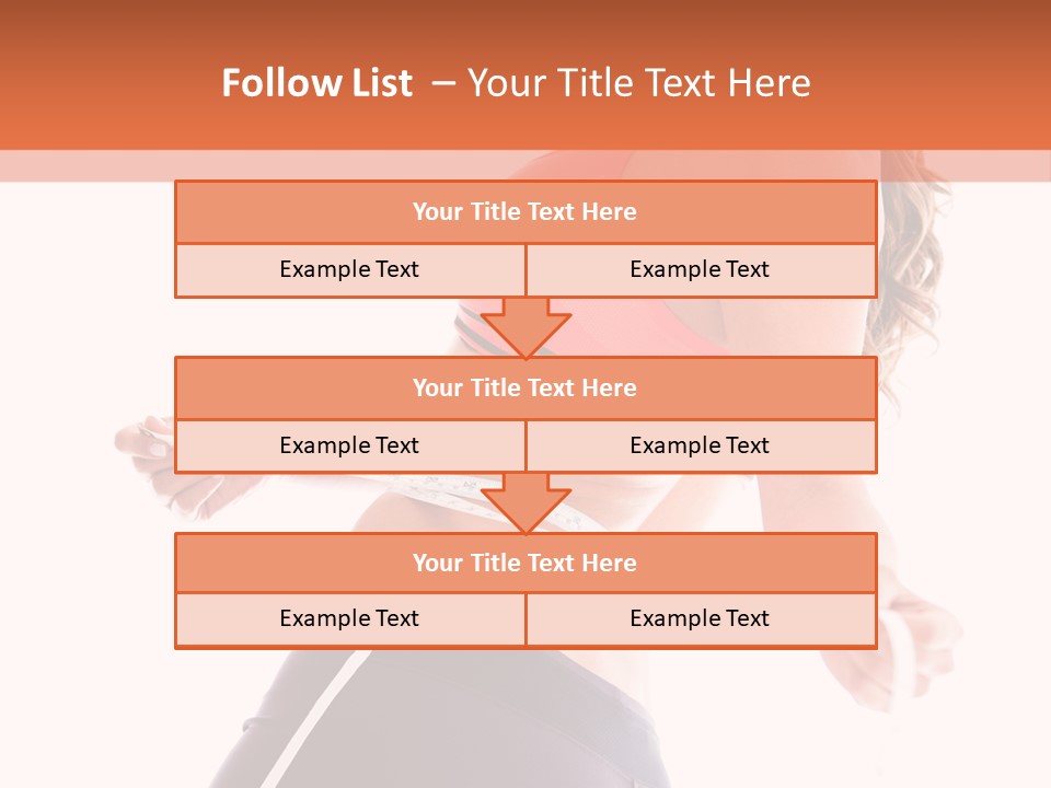 A Woman Measuring Her Waist With A Tape PowerPoint Template