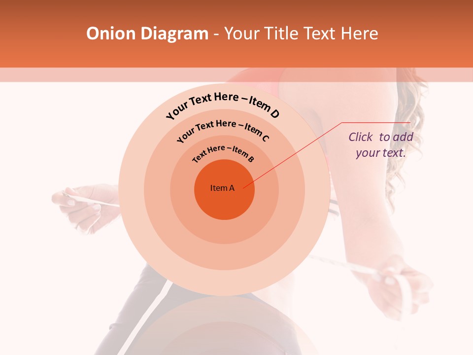 A Woman Measuring Her Waist With A Tape PowerPoint Template