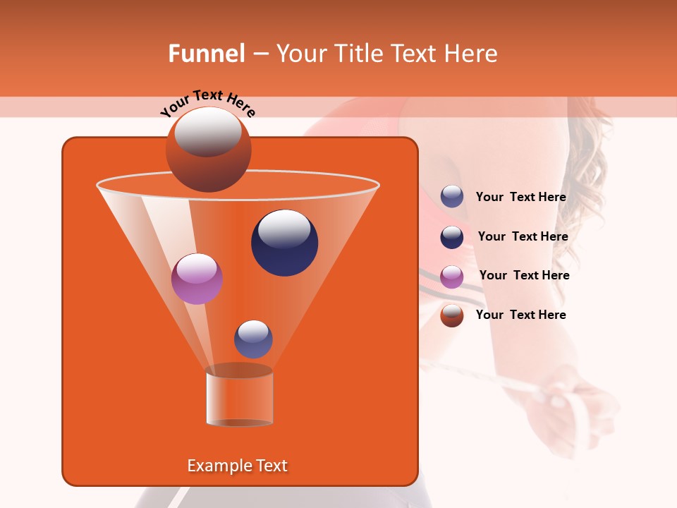 A Woman Measuring Her Waist With A Tape PowerPoint Template