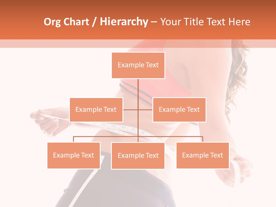 A Woman Measuring Her Waist With A Tape PowerPoint Template