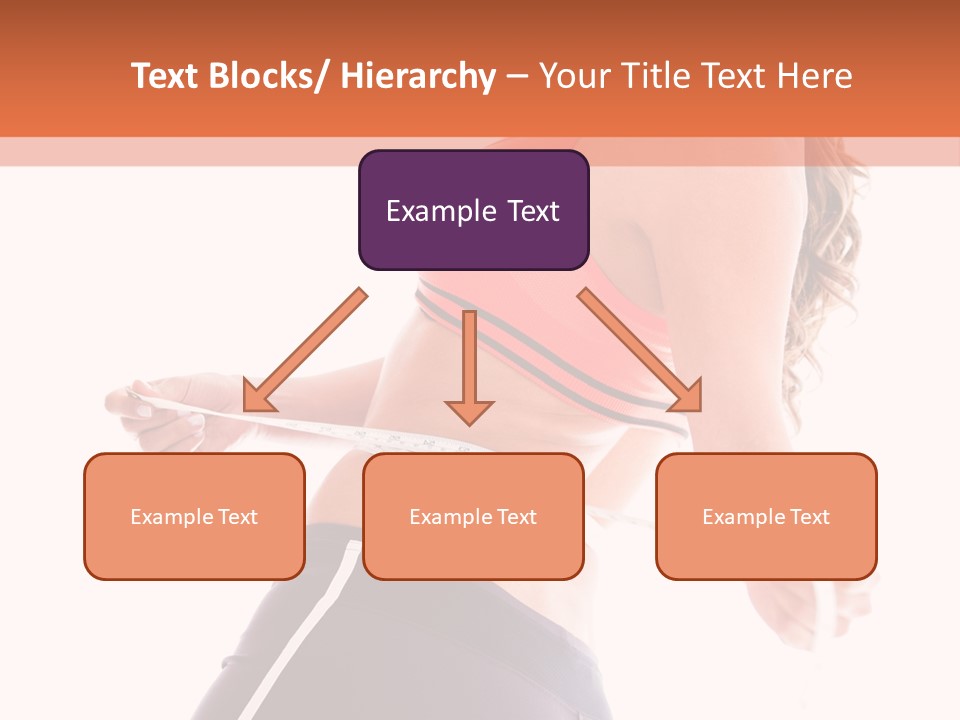 A Woman Measuring Her Waist With A Tape PowerPoint Template