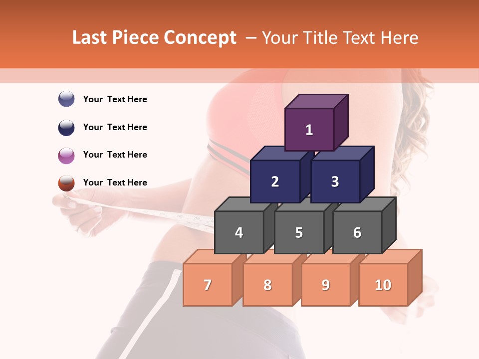 A Woman Measuring Her Waist With A Tape PowerPoint Template