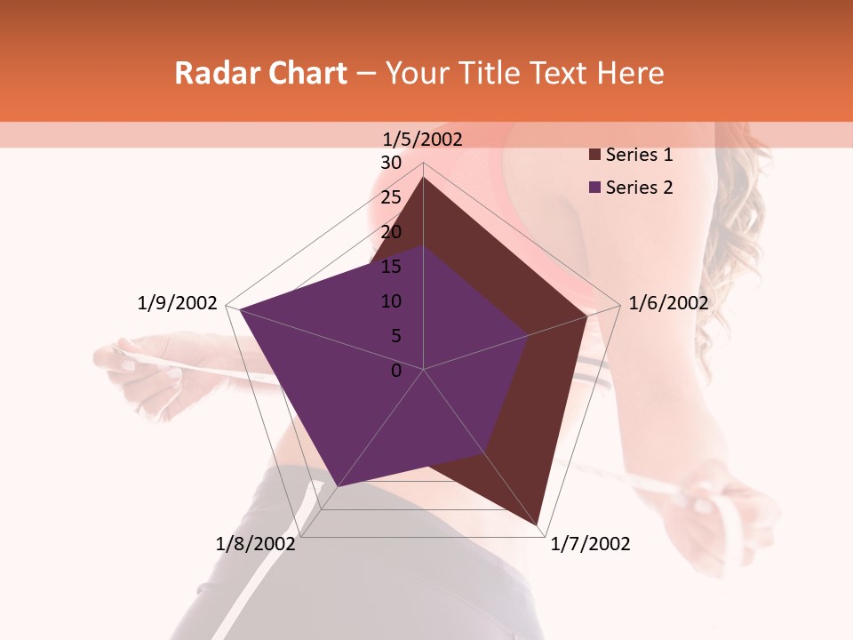 A Woman Measuring Her Waist With A Tape PowerPoint Template