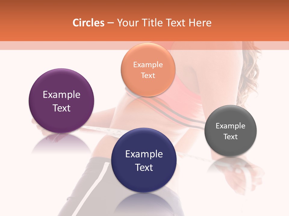 A Woman Measuring Her Waist With A Tape PowerPoint Template