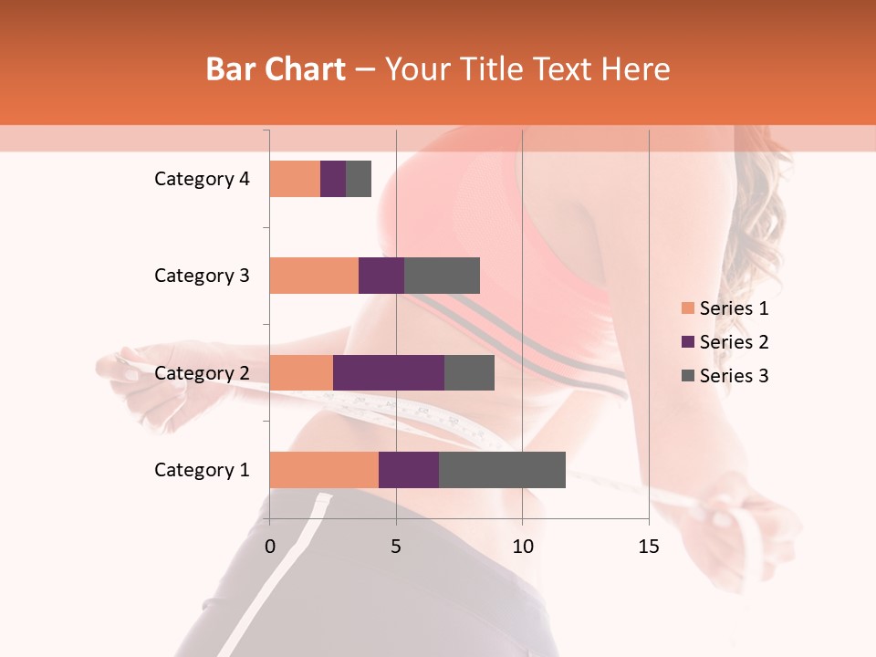 A Woman Measuring Her Waist With A Tape PowerPoint Template