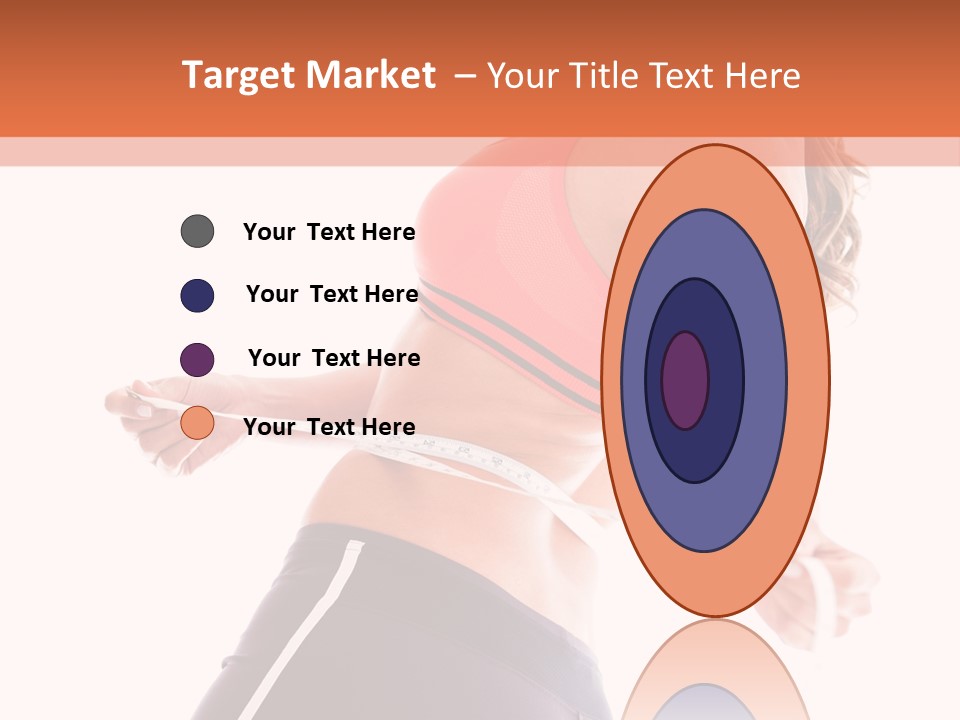 A Woman Measuring Her Waist With A Tape PowerPoint Template